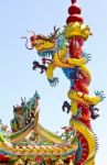 Chinese Style Dragon Statue Stock Photo