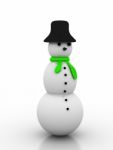 Snowman Stock Photo