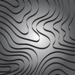 Abstract Curve Ribbon Line On Gray Background Stock Photo