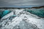 Crystal Ice Cave Near Jokulsarlon Stock Photo