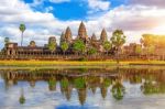 Angkor Wat Temple, Siem Reap In Cambodia Stock Photo