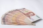 1000 Thai Banknote On White Background Still Life Stock Photo