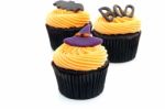 Halloween Cupcake Stock Photo