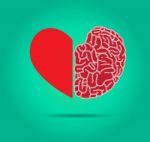 Heart And Brain  Icon Stock Photo