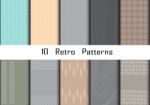 Retro Patterns Collection  For Making Wallpapers Stock Photo