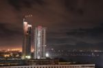 Construction Of Skyscraper Buildings Stock Photo