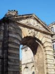 Tower In Rue De La Vieille Bordeaux Stock Photo