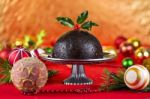 Christmas Pudding Stock Photo