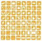 Icon Set Stock Photo