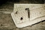 Old Keyboard Stock Photo