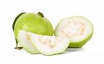 Guava Fruit Isolated On The White Background Stock Photo