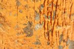 Yellow Grunge Cement Wall Stock Photo