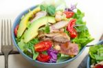 Chicken Avocado Salad Stock Photo