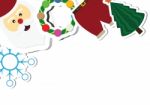 Christmas Objects With Copy Space Background  Illustration Stock Photo