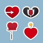 Love Icon Set Stock Photo