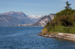 View Of Lake Como From Lecco Stock Photo