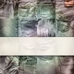 Collage Set Of Jeans Background With Blank For Text Stock Photo