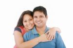 Smiling Young Couple Stock Photo