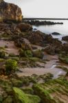 Beaches Near Ferragudo, Portugal Stock Photo