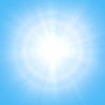 Blue Sunny Background Stock Photo