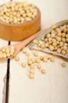 Organic Soya Beans Stock Photo