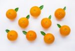 Fresh Orange Citrus Fruit Isolated On White Background Stock Photo