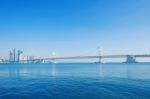 Gwangan Bridge And Haeundae In Busan,korea Stock Photo