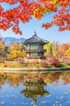 Gyeongbokgung Palace In Autumn,south Korea Stock Photo