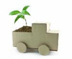 Seedling In Car Stock Photo