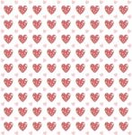 Hearts Love Patterns - Valentines Background - Illustration Stock Photo