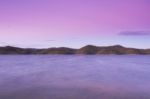 Lake Wivenhoe In Queensland During The Day Stock Photo