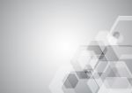 Technology Abstract Hexagonal  Background Stock Photo