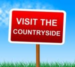 Visit The Countryside Shows Scene Natural And Outdoor Stock Photo