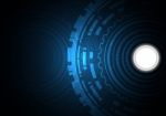 Technology Abstract Circle  Background Stock Photo