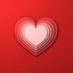 Valentines Day Heart Background Stock Photo