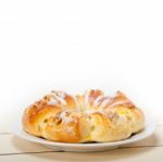 Sweet Bread Donut Cake Stock Photo