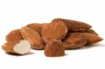 Sweet Almond Drupes Stock Photo