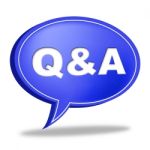 Q And A Shows Question Advice And Help Stock Photo