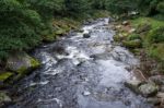 View Of The East Lyn River Stock Photo