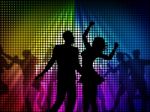 Party Disco Shows Celebrate Discotheque And Cheerful Stock Photo