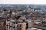 View Of Verona From The Lamberti Tower Stock Photo