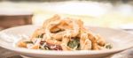 Deep Fried Calamari Rings And Salad Stock Photo