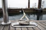 Details On A Deck Of A Yacht Stock Photo