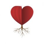 Heart Love Root Flat Icon  Illustration Stock Photo