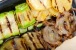 Grilled Assorted Vegetables Stock Photo