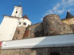 The Eleventh Century Castle On The Volcanic Mountain, Architecture And Elements  Stock Photo