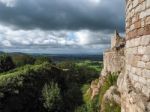 Ancient Ruins At Beeston Castle Stock Photo