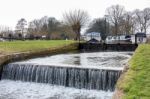 Papercourt Lock On The River Wey Navigations Canal Stock Photo