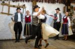 Hungarian Folk Night In Budapest Stock Photo