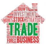 Business & Finance Related Word Cloud Background Stock Photo